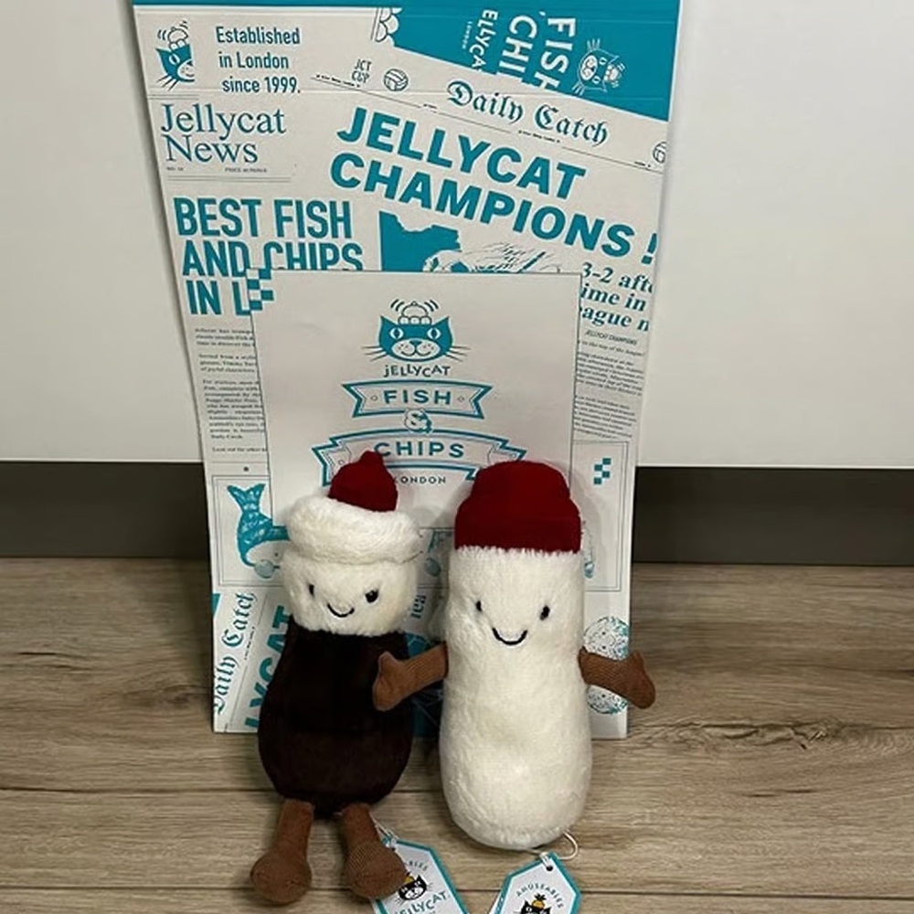 Jellycat Amuseables London Selfridges Salty Steve & Vinny Vinegar